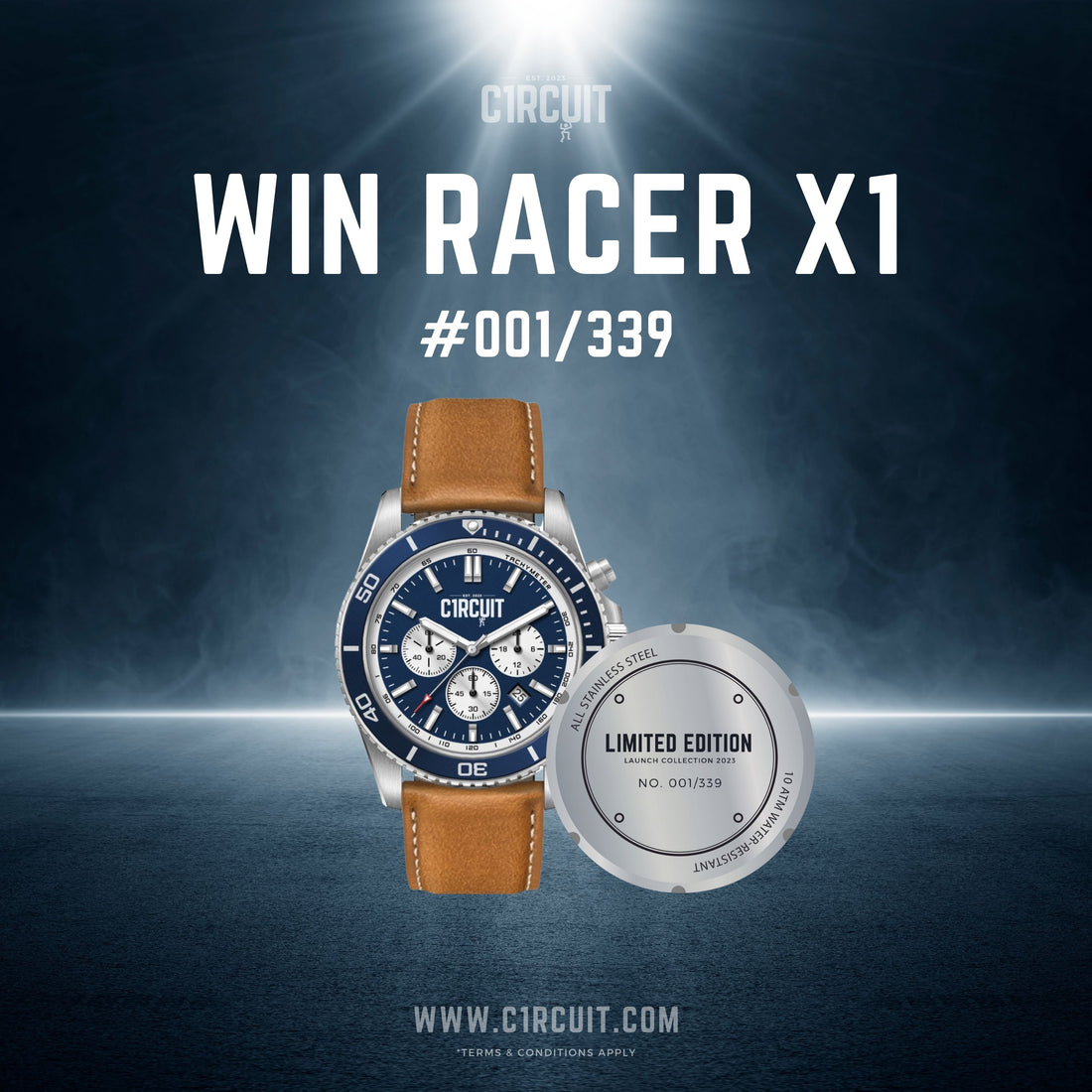 Launch Giveaway - WIN our RACER X1 No. 001/339